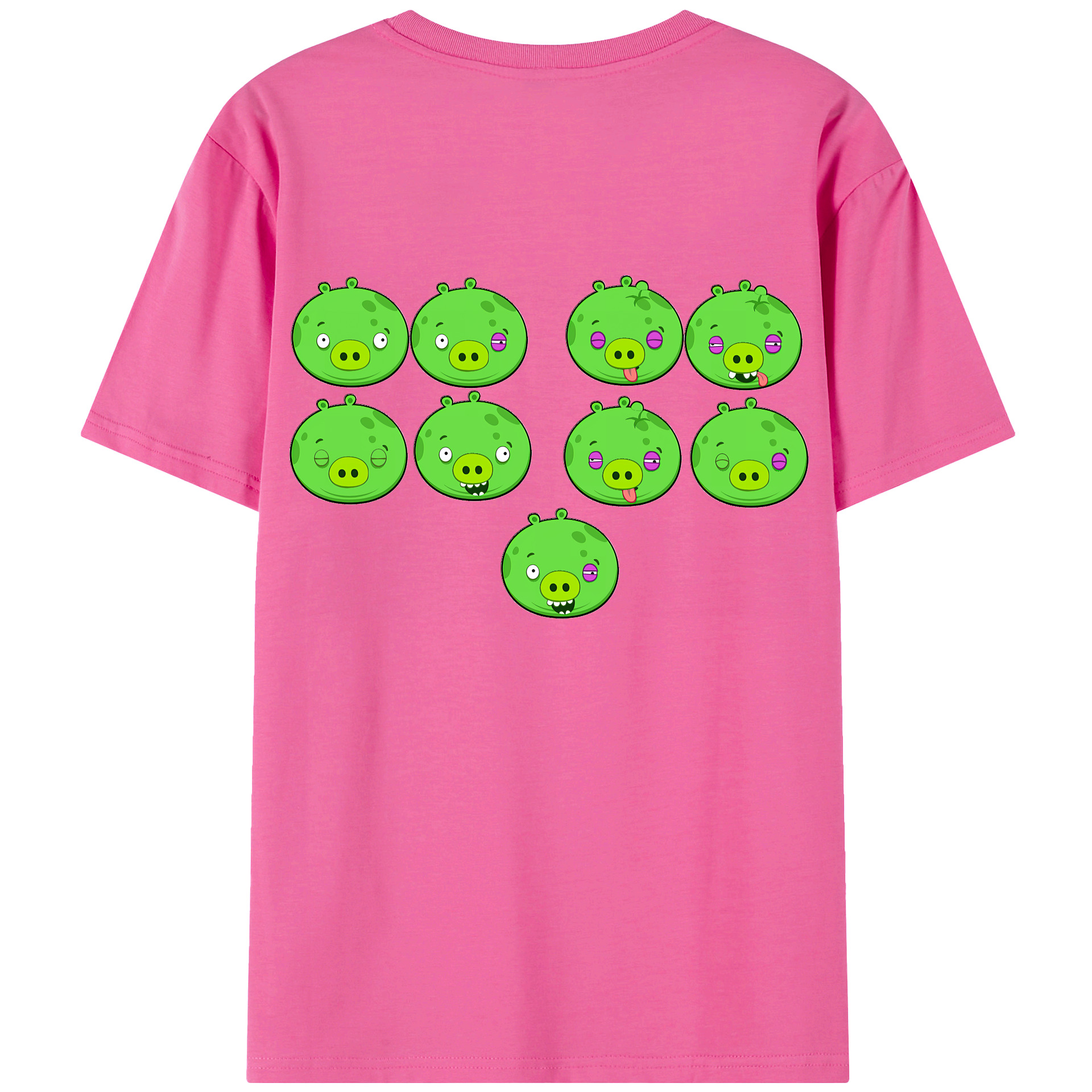 （画像用） Angry Birds アングリーバード レディース半袖Tシャツ(バックプリント)